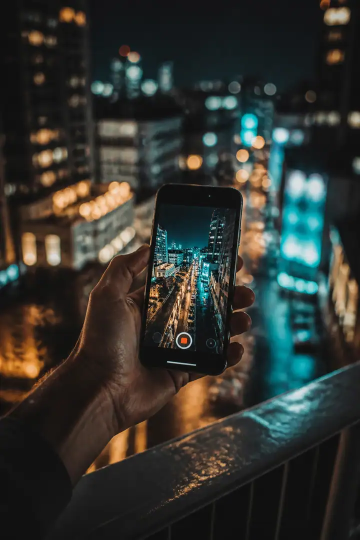 Night city reel frame